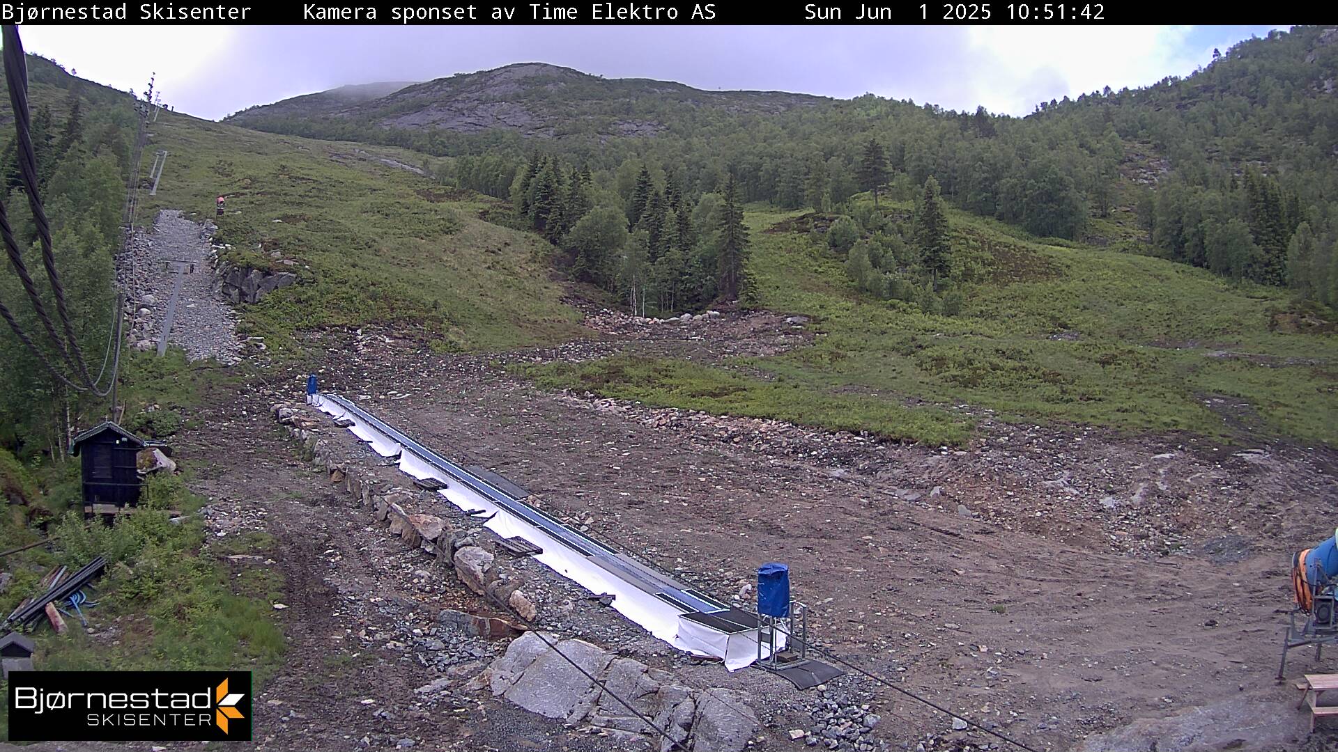 Webcam Bjørnestad skisenter, Sirdal, Vest-Agder, Norwegen